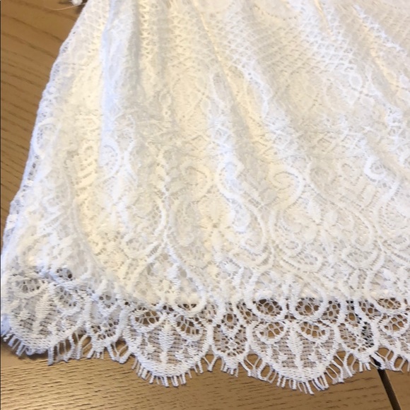 GIRLY & FLIRTY WHITE LACE OFF SHOULDER TOP - Picture 6 of 8